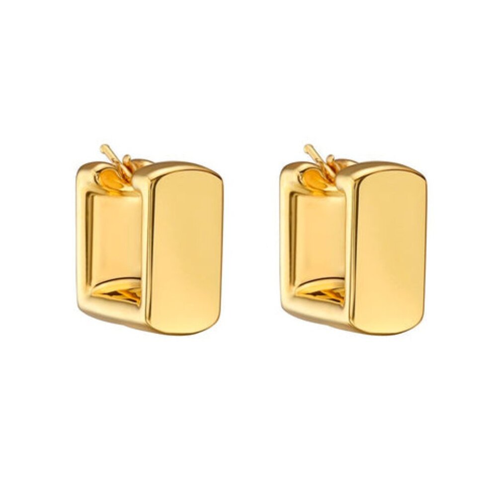 Polished Rectangular 14k (Or 18k Upon Request) Ye… - image 2